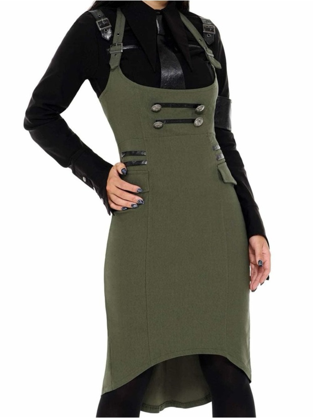 NWT Killstar darkwave division skirt (khaki)